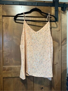 Jasmine Peach Floral V-Neck Spaghetti Strap Camisole